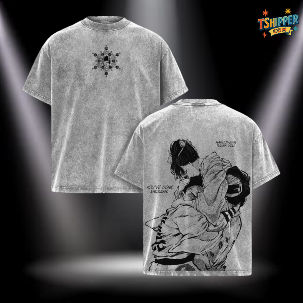 Akaza vs Koyuki Vintage Washed Oversized Tee