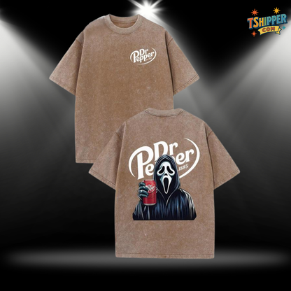 Dr. Pepper x Ghost Face Halloween T-Shirt