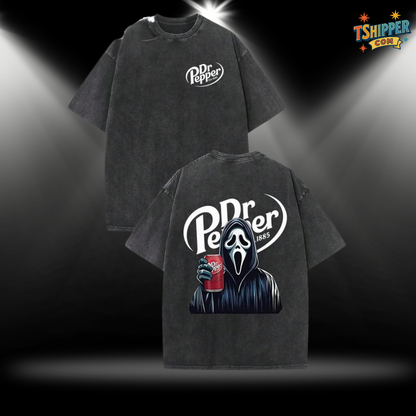 Dr. Pepper x Ghost Face Halloween T-Shirt