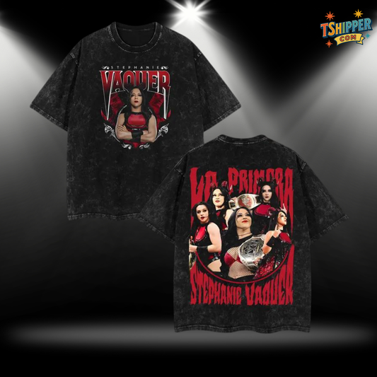 La Primera Stephanie Vaquer Retro Vintage T-Shirt