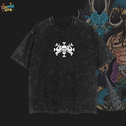 Kaido “The Beasts Pirates” One Piece Vintage Washed T-Shirt