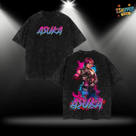 Asuka Pink Retro Vintage T-Shirt