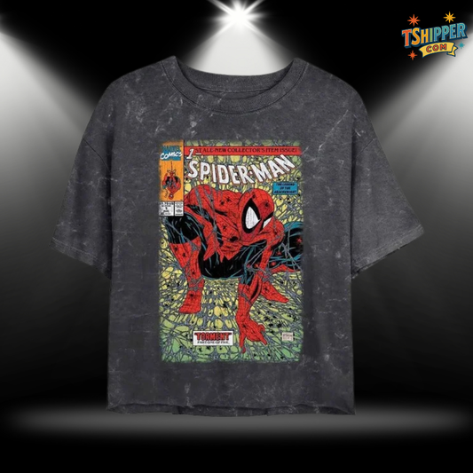 Marvel Spider-Man Girls Crop T-Shirt