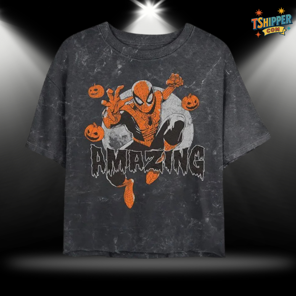 Marvel Spider-Man Cropped Graphic Tee