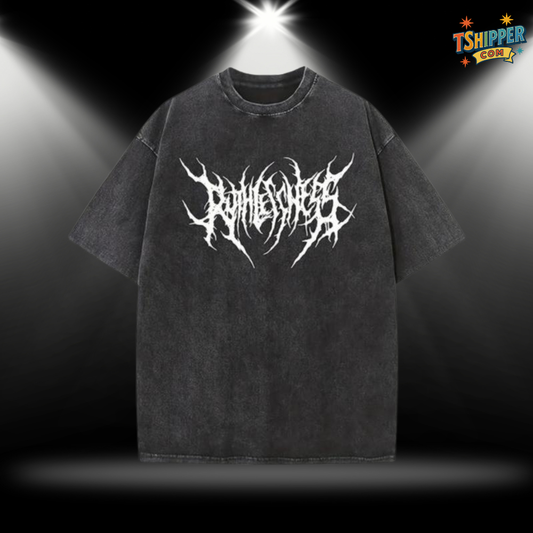 Y2K Vintage Hip-Hop T-Shirt Washed Cotton Oversized Streetwear Tee for Men and Women