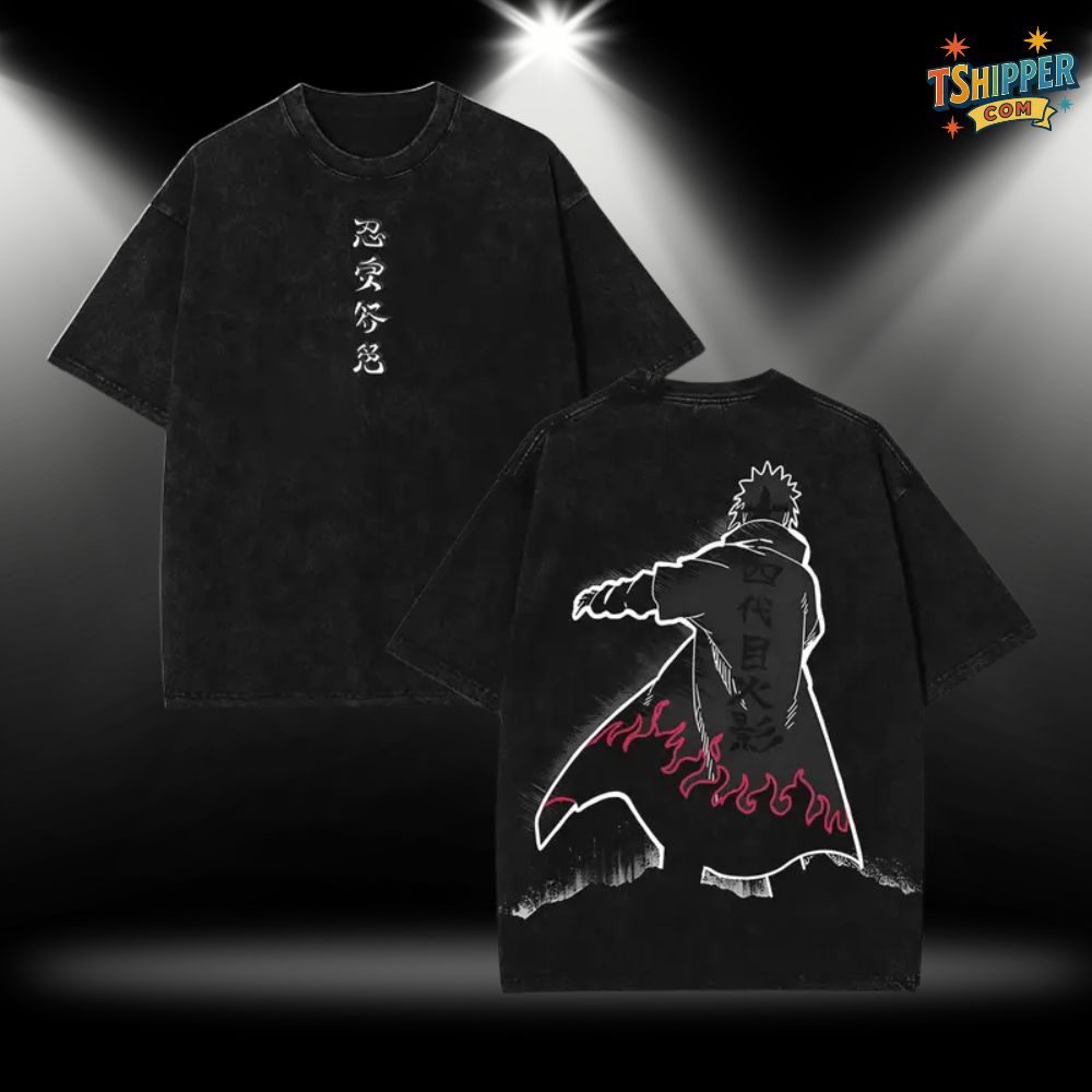 Minato Namikaze Fourth Hokage Washed Tee