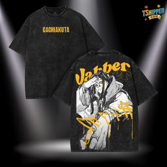 Jabber Gachiakuta Vintage Washed Oversized Tee