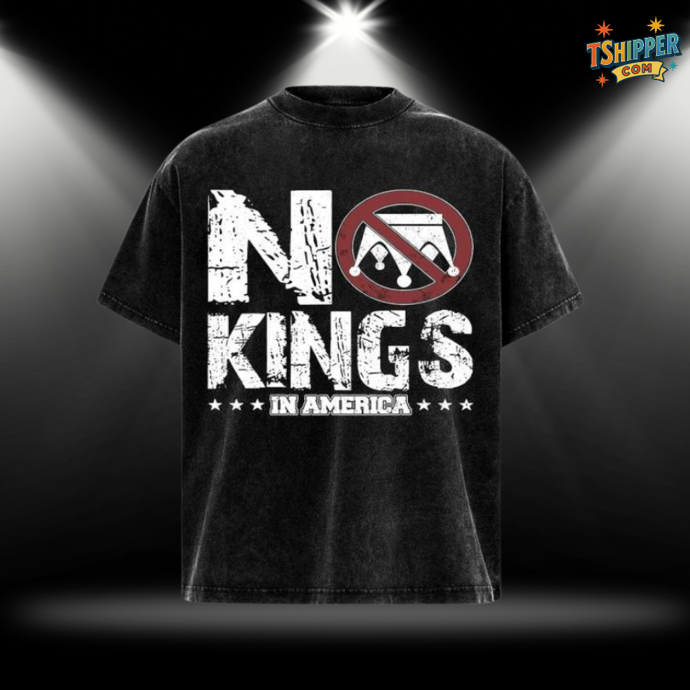 No Kings in America Vintage Washed T-Shirt