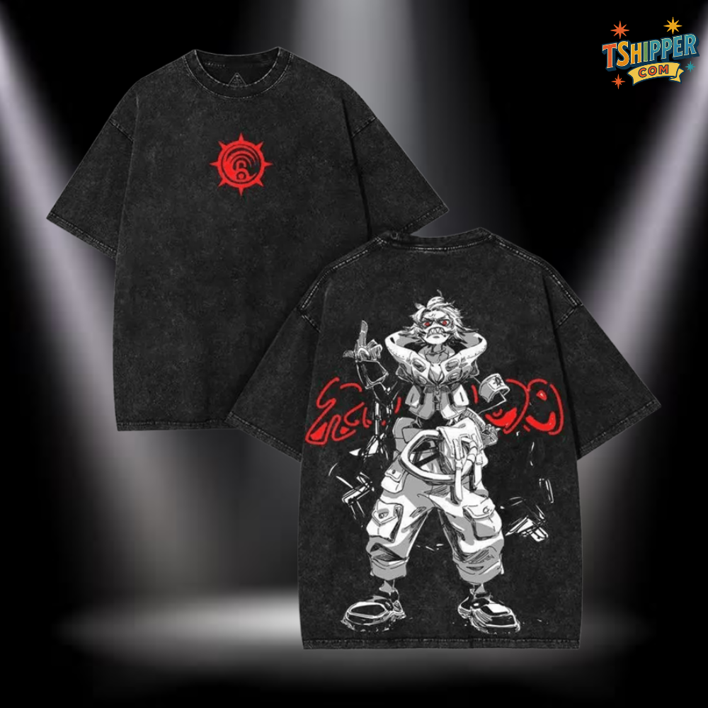 Gachiakuta Ruined City Vintage Washed Oversized Tee