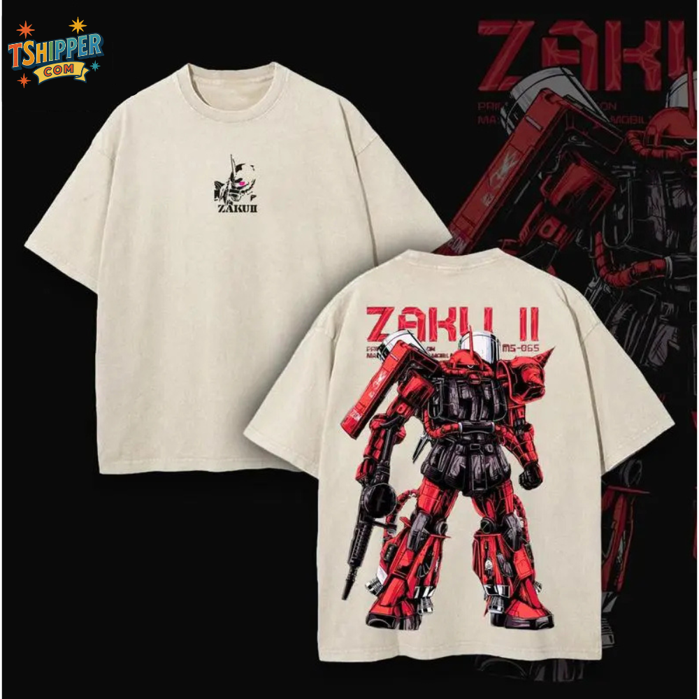 Zaku II Mobile Suit Vintage Washed Tee