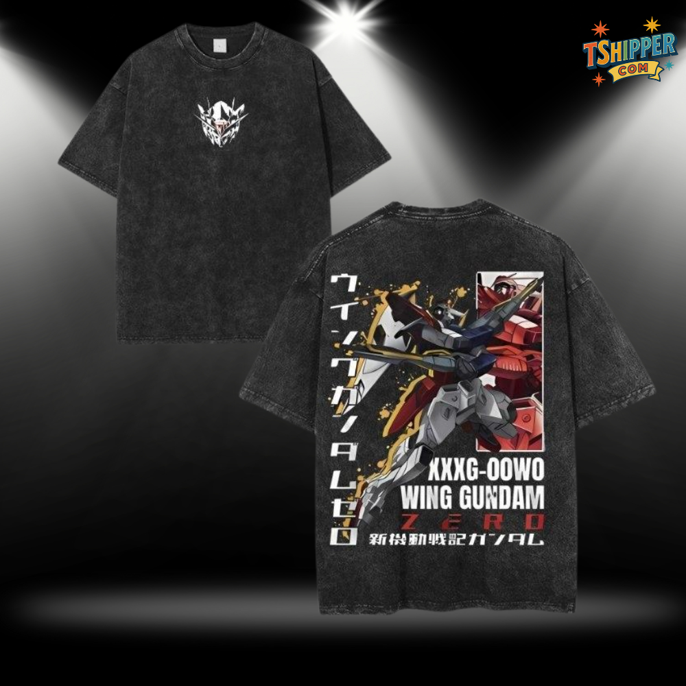 Wing Gundam Zero XXXG-00W0 Vintage Graphic Tee