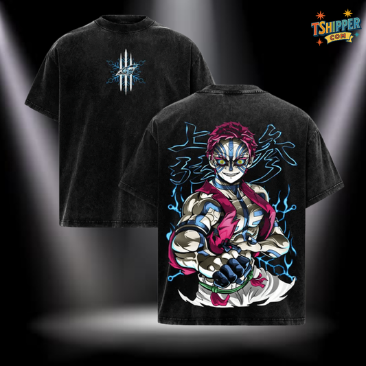 Akaza Upper Rank 3 Vintage Washed Oversized Tee