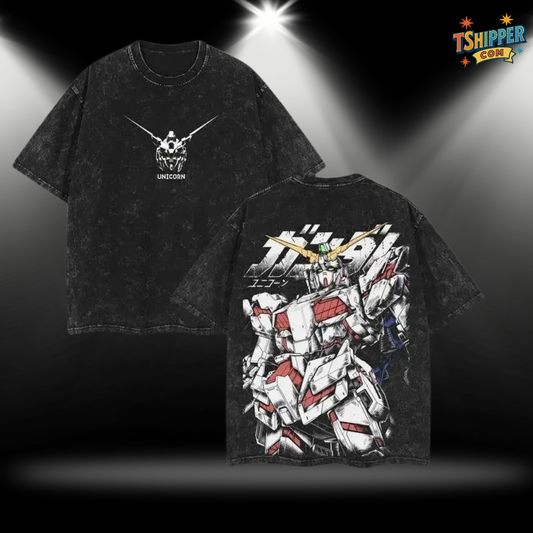 Mobile Suit Gundam Multi-Mecha Vintage Tee – RX-78-2, Unicorn, Barbatos & More