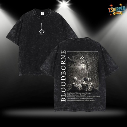 Bloodborne Hunter & Lamp Messengers Vintage Washed Tee