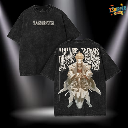 Enjin Gachiakuta Retro Washed Oversized Tee