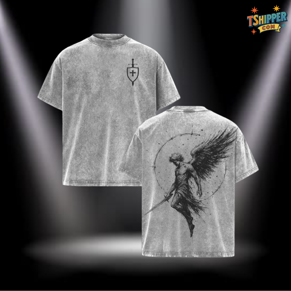 Saint Michael Archangel Vintage Washed Tee