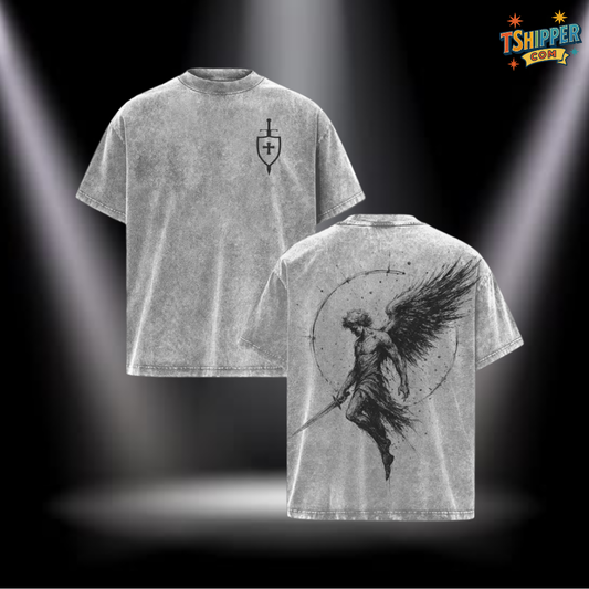 Saint Michael Archangel Vintage Washed Tee