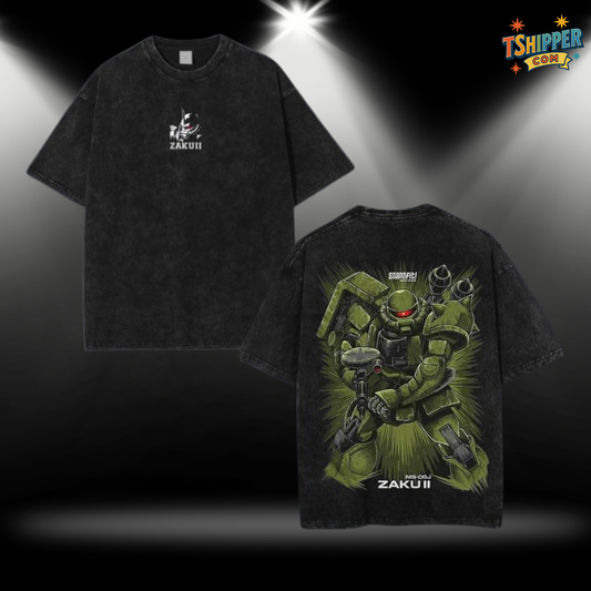 Gundam Zaku II MS-06 Vintage Graphic Tee