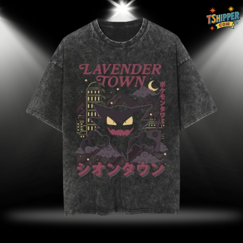 Gengar Lavender Town Vintage Washed Tee