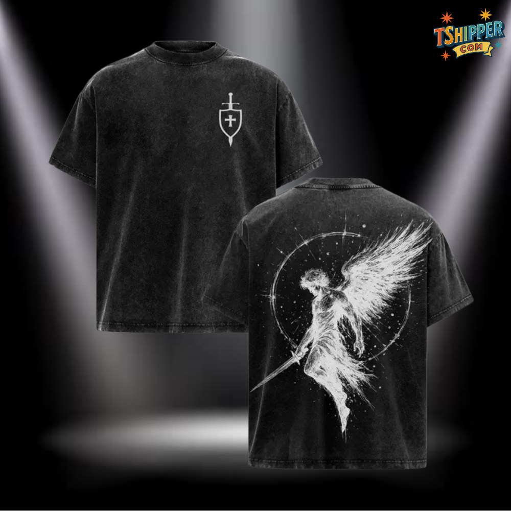 Saint Michael Archangel Vintage Washed Tee
