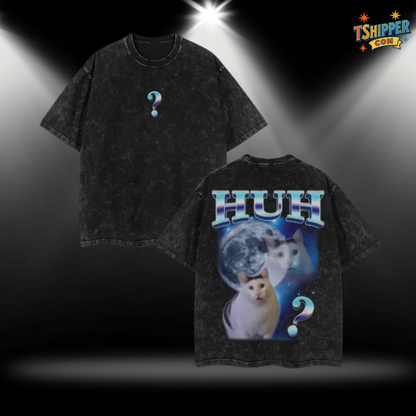 Playful Humor Funny Cat Meme Vintage Graphic Tee