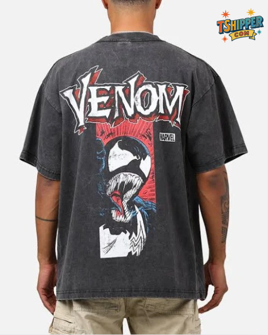 Marvel Spider-Man Venom Acidwash T-Shirt
